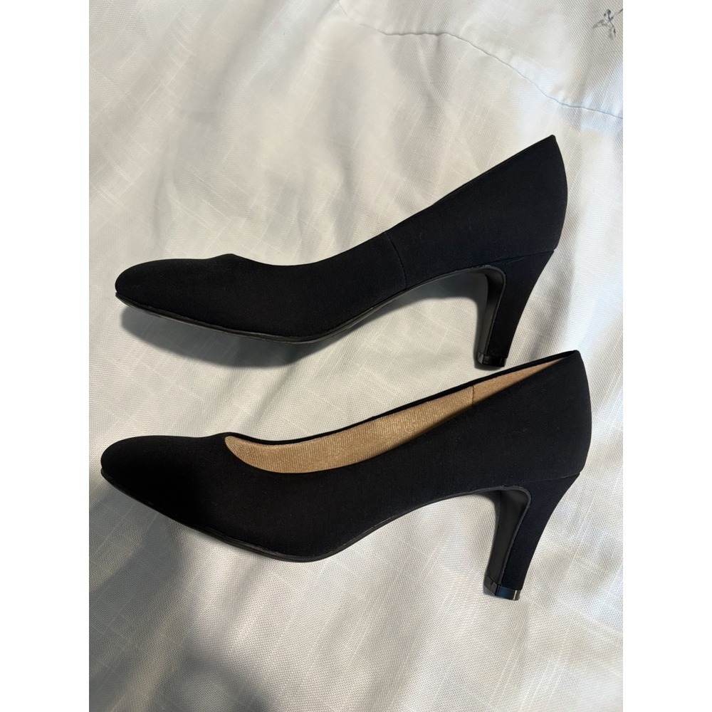 Abella True Comfort Galaxy Black Pumps Shoes~US 8M~ 3 " Heels Closed Toe Classic - Picture 6 of 10
